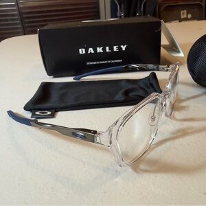 Oakley Transparent and Navy Eyeglasses